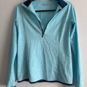 Under Armour Aqua Blue HeatGear Top
